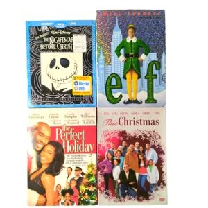 Christmas Holiday Movies DVD Blue-Ray Bundle